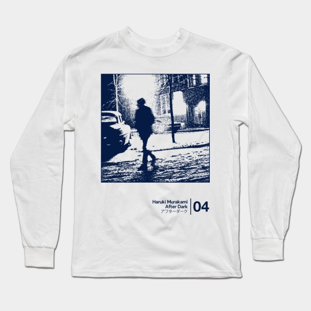 Haruki Murakami / Minimalist Style Graphic Artwork Long Sleeve T-Shirt by saudade